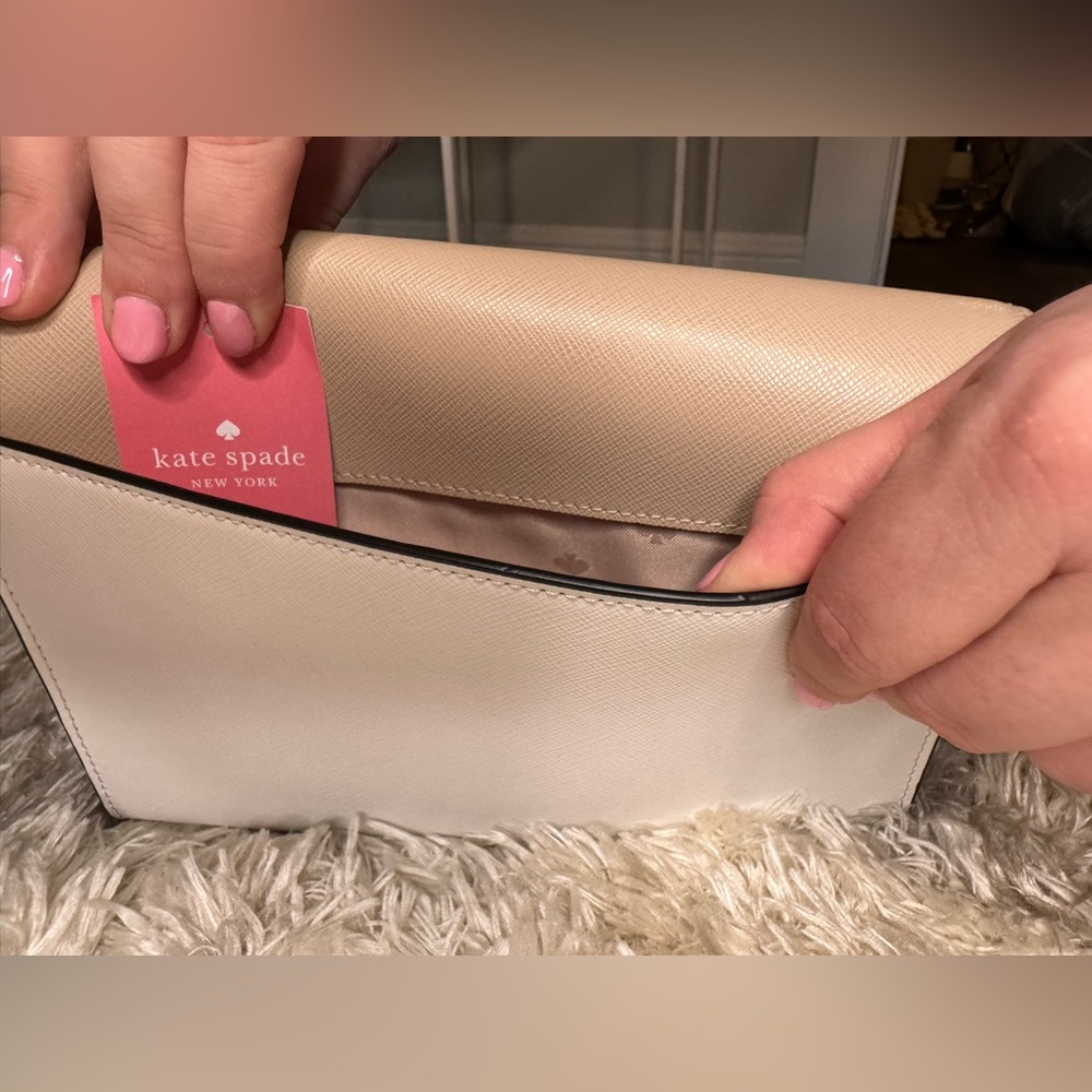 Kate Spade Taupe and White Crossbody Bag - Picture 9 of 15